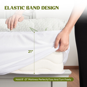 Polyester Luxury 40 Count Folding <b>Bed</b> Mat Mattress Protector Fitted Sheet Quilted Thick <b>Pad</b> Cover Hospital All-Season Machine - Product Image 1