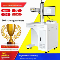 Nouvelle machine de marquage laser à fibre Raycus de bureau, tête Galvo, refroidissement par air, gravure sur métal/acier/aluminium, 20-50W, EZCAD, DXF/PLT/AI