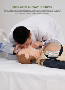 Mannequin de formation médicale en PVC avancé, demi-corps masculin, modèle humain pour la réanimation cardio-pulmonaire et la pratique des soins d'urgence - Product Image 5