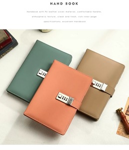 Agenda <span class=keywords><strong>à</strong></span> spirale 6 anneaux en cuir, pour filles, accessoire <span class=keywords><strong>de</strong></span> luxe, Agenda A4/A5/A6, classeur avec <span class=keywords><strong>mot</strong></span> <span class=keywords><strong>de</strong></span> <span class=keywords><strong>passe</strong></span> - Product Image 4