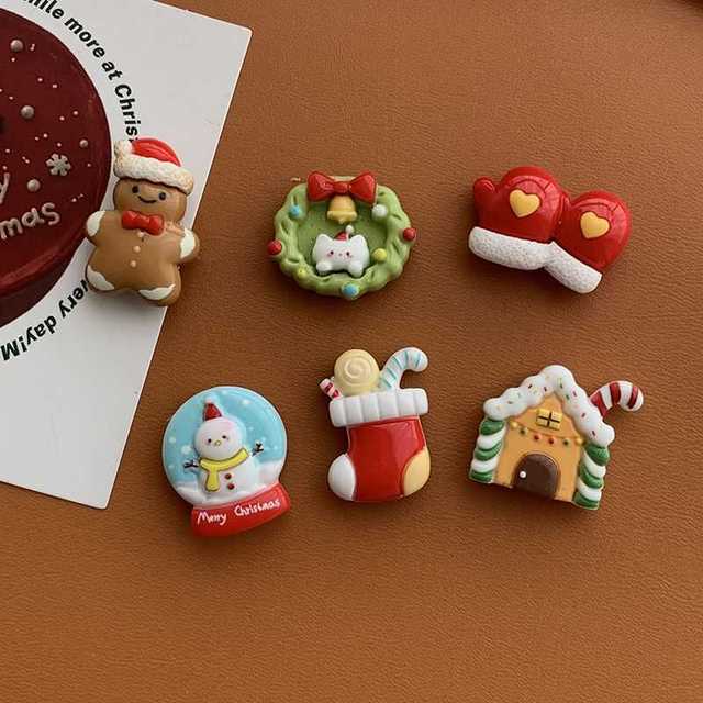 3D Resin Fridge Magnet Set Cartoon Breakfast Food Diy Customizable Food Play Home Decor Souvenir Sticker