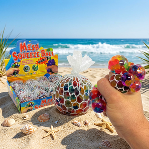 JRMS INDUSTRIES Colorful Mesh Squeeze <b>Ball</b> Hand Exercise Anti-<b>Stress</b> TPE Grape Fidget <b>Stress</b> Relief Toy for 2-4 Years - Product Image 5