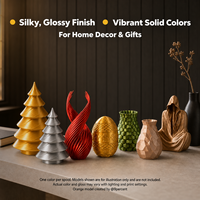 Filament PLA Soie Monocouleur 1kg Finition Brillante Compatible avec les Imprimantes 3D Bambu Lab et Creality