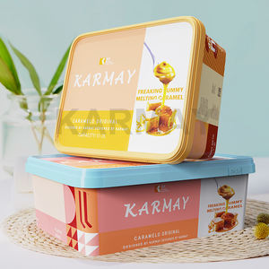 หมาดๆ600 ~ 1000กรัม3L สี่เหลี่ยมโลโก้พิมพ์พลาสติกคริสต์มาสคุกกี้บิสกิตบรรจุภัณฑ์ - Product Image 4