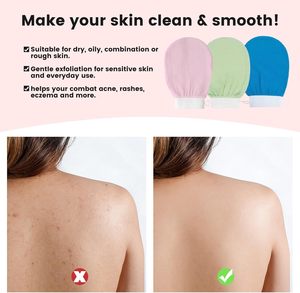 Guante Exfoliante de Seda de Morera 100% Natural Turco para Baño, Rostro y Cuerpo, con Logotipo Personalizado, Ovalado, Ecológico y Natural - Product Image 4