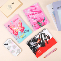 Cuaderno Espiral con Cubierta de Cartón Gris, Cuadernos para Estudiantes, Diario de Oficina para Tomar Notas, Útiles Escolares, Regalo Promocional