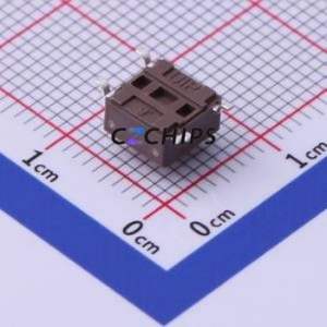 DTSM-62R-S-V-T/R Tactile Switch SMD-4P,6.2x6.2mm Switch Single Pole Single Throw Round Button Vertical Mount 6.2mm - Product Image 2