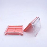 Palette de fard à paupières de luxe en plastique, transparent et vide, étui de téléphone magnétique
