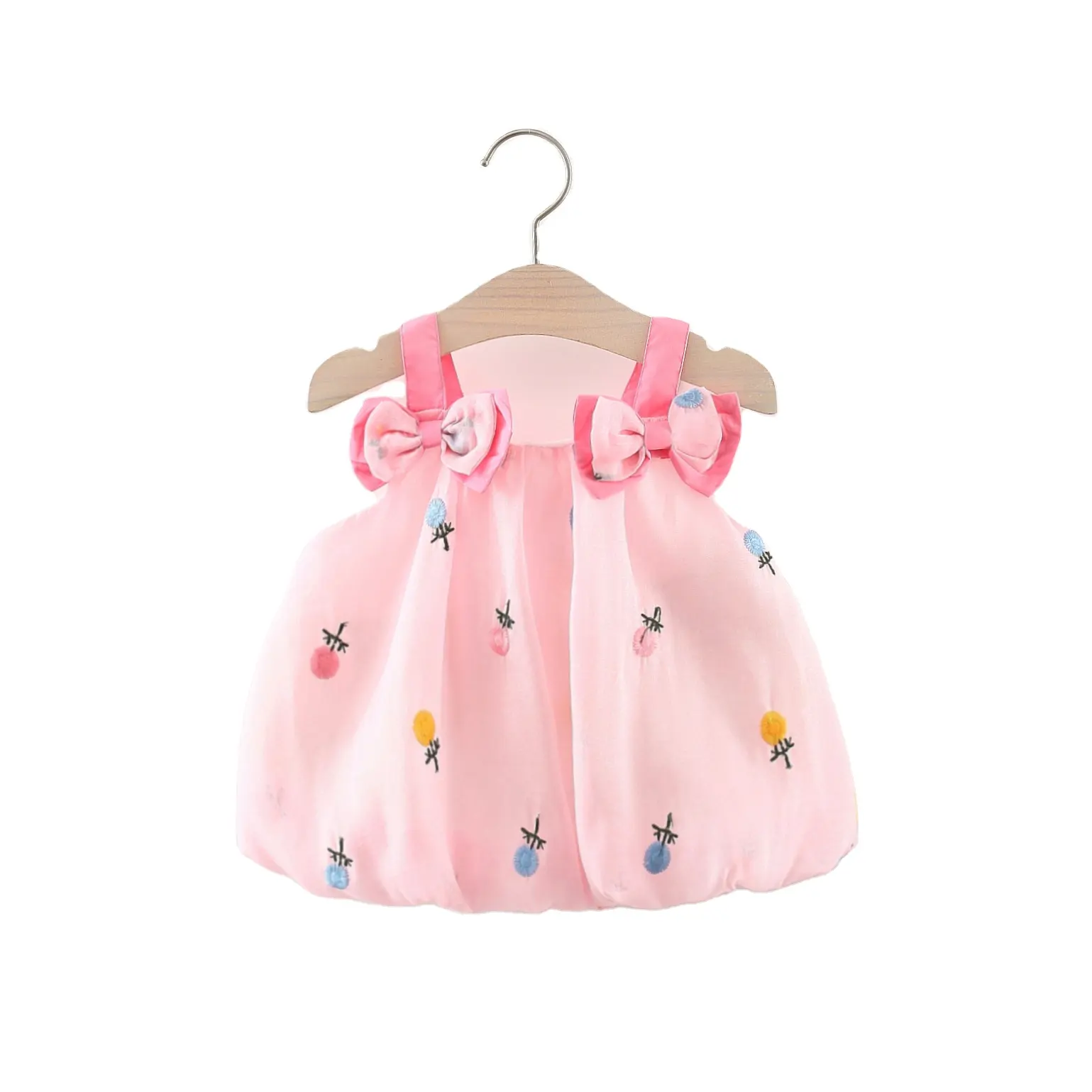 2023 Modieuze Babykleding Groothandel Lieve Meisjes Geborduurde Prinses Rok Voor 1-3 Y Best Verkopende Baby Mouwloze Tutu Jurk