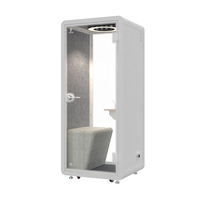 Cabine de téléphone de bureau insonorisée, cabine de téléphone ouverte insonorisée pour la négociation commerciale