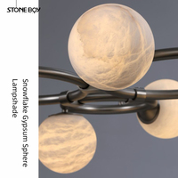 Lampe murale globe postmoderne en acier inoxydable pour salon, escalier, couloir, chambre à coucher, éclairage décoratif de chevet