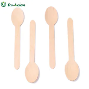 Cuchara <span class=keywords><strong>de</strong></span> <span class=keywords><strong>madera</strong></span> desechable para postres, venta al por mayor, <span class=keywords><strong>precio</strong></span> <span class=keywords><strong>de</strong></span> fábrica - Product Image 1