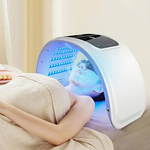 Nouvelle fonctionnalité de pulvérisation d'appareil de beauté ABS pliable LED photothérapie 7 couleurs masque facial hydratation outil de soin de la peau - Product Image 3