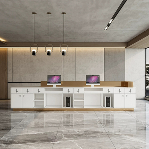 Công ty quầy lễ tân quầy bar sang trọng và cao cấp khách sạn ăn uống nhà hàng quầy thanh toán cho doanh nghiệp - Product Image 4