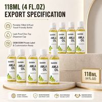 Huile capillaire Amla hydratante pour le cuir chevelu 118ml, huile de soin capillaire à l'indienne groseille pour cheveux secs et crépus, lissante