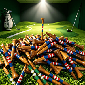 Tees de <span class=keywords><strong>Golf</strong></span> de Bambú con Logotipo Personalizado y Soporte de Madera, Tees Naturales Ecológicos y Duraderos, Venta al por Mayor para Tiendas de <span class=keywords><strong>Golf</strong></span> y Eventos - Product Image 1