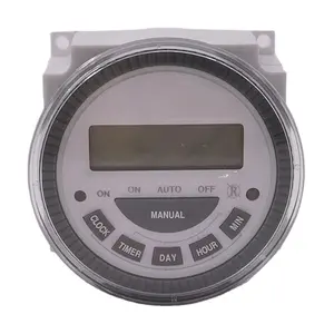 Temporizador Digital programable de alta resistencia, 7 días, 220V, 60Hz, doble salida, interior, para lámpara, ventilador de luz de seguridad