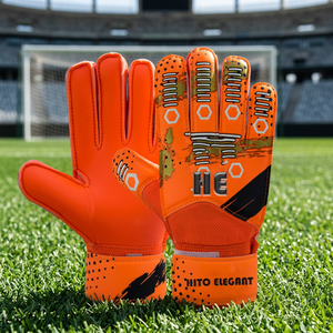 Goalkeeper Gloves Palm <b>Soccer</b> Custom Design Logos Bsckhand Silicon Print Front Palm Contact Latex Removable Strap Top Quality - Product Image 4