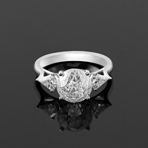 Bague en billanite ronde et en diamant pour homme, anneau fin, ultraléger, pierre de <span class=keywords><strong>platine</strong></span>, 10mm, PT950 - Product Image 3