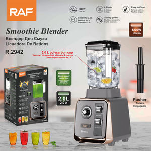 <span class=keywords><strong>RAF</strong></span> 1200W Blender haute performance 2L Durable Polycarbonate Cup 28000RPM Moteur pour voiture et extérieur Efficacité de broyage de glace - Product Image 3