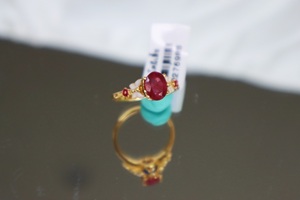 Compromiso de compromiso Rose Garnet Ring Vintage Timeless Anillos apilables para mujer Plata esterlina - Product Image 5