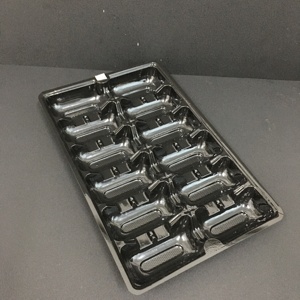 Barquette alimentaire jetable en plastique PET écologique pour huîtres avec 12 compartiments, marque ECODE - Product Image 6