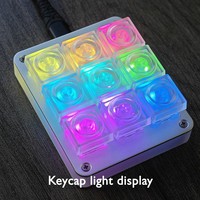 Colored PC Building Block Keycaps 1U Transparent Personalized Blank Mechanical Keyboard Keycaps