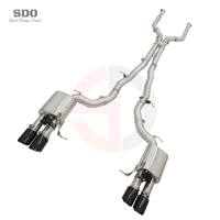 Sistema de Escape de Alto Rendimiento Catback de Acero Inoxidable 304 de 1.5 mm de Espesor para BMW F10 550I 4.4L 2010-2016, Tubo de Escape Soldado con TIG