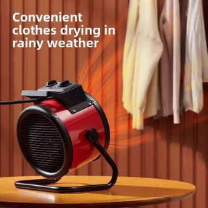 HENGBO Nuevo Calentador Eléctrico Industrial <span class=keywords><strong>de</strong></span> Acero Inoxidable, Ventilador con Motor, Cañón <span class=keywords><strong>de</strong></span> Aire Caliente, Equipo <span class=keywords><strong>de</strong></span> Calefacción para Invernaderos y Fábricas, 220V 3000W - Product Image 3