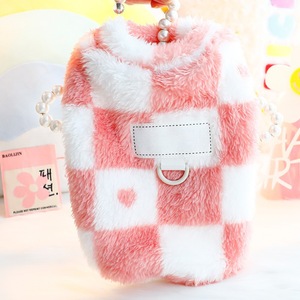 Vêtements pour chien : Pull en polaire à carreaux rose, bleu, jaune – Automne/Hiver – Adorable pour petits chiens et chiens Teddy - Product Image 1