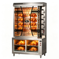 Machine à rôtir les poulets verticale automatique à gaz LIBERMANN de haute qualité à prix avantageux avec armoire isolée à vendre