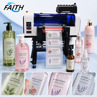 Máquina de Etiquetas de Cristal Faith, Impresora UV DTF de Una Sola Pasada para Película PET, para Botellas, Tazas, Calcomanías Automotrices, Precio de Fábrica