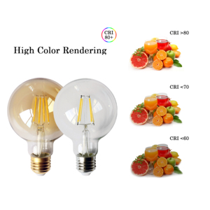 Chất lượng cao 6 Wát <span class=keywords><strong>E27</strong></span> Hot Bán <span class=keywords><strong>Globe</strong></span> Shape <span class=keywords><strong>Led</strong></span> <span class=keywords><strong>Bulb</strong></span> G95 bóng đèn <span class=keywords><strong>LED</strong></span> filameng ánh sáng Retro từ Trung Quốc, được sử dụng ngoài trời hoặc trong nhà - Product Image 4