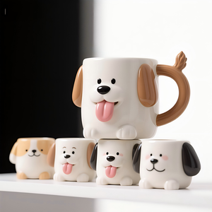 Taza de Cerámica 3D Personalizada con Forma de Gato <span class=keywords><strong>Triste</strong></span>, Pintada a Mano, Creativa, para <span class=keywords><strong>Café</strong></span>, Regalo Único, Taza de Porcelana para Venta al Por Mayor - Product Image 3
