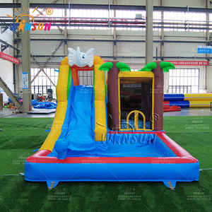 Winsun - Castillo Inflable Acuático de Buena Calidad con Certificación CE, Combinado con Tobogán, Parque Infantil Comercial, Material de PVC, Resistente al Fuego e Impermeable - Product Image 5