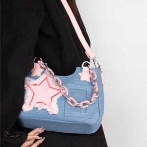 Sacs à main à bandoulière personnalisés de haute qualité pour femmes sac à bandoulière en jean - Product Image 2