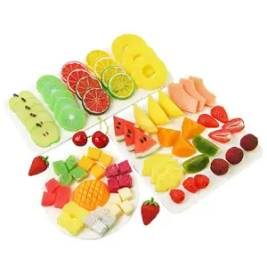 CXQD activity fruit slices Lemon watermelon cherry decorative props high simulation piece model