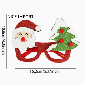 Lunettes de <span class=keywords><strong>Noël</strong></span> vertes style elfe, lunettes de dessin animé pour enfants et adultes, décorations de fête, montures de lunettes - Product Image 3