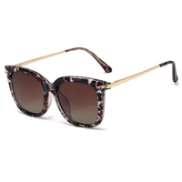 Lunettes de soleil polarisées magnétiques 2-en-1 pour femmes, nouvelle collection 2026, monture carrée transparente anti-lumière bleue, lunettes de mode féminines