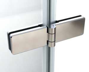 Puerta pivotante de diseño europeo, pantalla de ducha de baño sin marco, <span class=keywords><strong>vidrio</strong></span> <span class=keywords><strong>templado</strong></span>, de fábrica - Product Image 2
