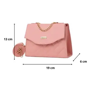 Fana Women's Vintage Crossbody Bag 6 Inch Leather Diamond Lattice Zip Closure Daily Use - Product Image 1