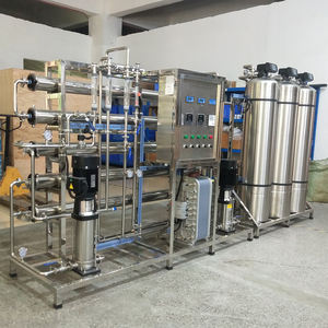 Usine de Guangzhou 1000LPH Système RO EDI à double étage Machines à eau purifiée SUS Équipement d'eau ultrapure biopharmaceutique - Product Image 4