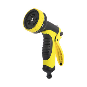 Huabangshi Garden Water Gun 10 Function Yellow Plastic Sprayer Variable <b>Spray</b> Patterns For Car Wash And Watering Plants - Product Image 2