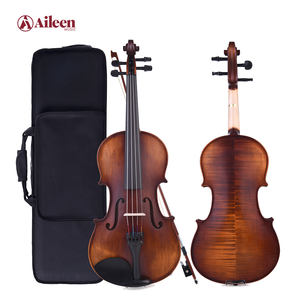 <span class=keywords><strong>Violon</strong></span> professionnel allemand fait main de qualité moyenne VM100 en métal avec fond en flamme, taille 4/4, vente en gros - Product Image 1