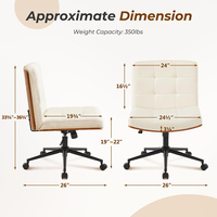 Chaise de bureau pivotante intelligente de haute qualité, 200 kg, sur mesure, pour visiteurs, avec pieds croisés et roulettes, pour bureau à domicile