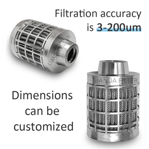 Lianda tùy chỉnh Trung Quốc Nhà cung cấp thép không gỉ lọc nước hình trụ lọc Cartridge 10 inch Lọc - Product Image 4