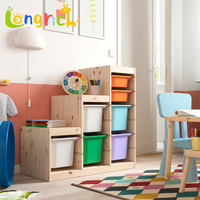 Armoire de rangement multifonctionnelle en bois minimaliste, écologique et durable pour chambre à coucher, appartement, maison, bureau