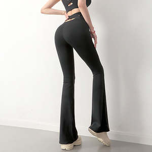 Customized Label <b>Tummy</b> <b>Control</b> <b>Leggings</b> Butt Lifting Sports Yoga Flare <b>Leggings</b> for Women - Product Image 2