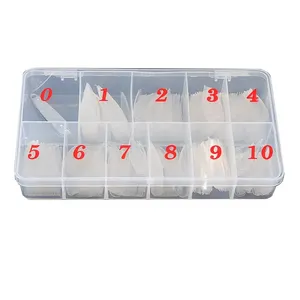 指甲尖盒容器指甲储物盒11细胞空指甲尖盒