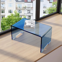 Table basse moderne en acrylique transparent pour salon, multifonctionnelle, gain de place, réglable, pliable, table d'appoint d'angle